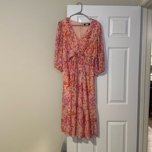 DKNY midi floral dress.